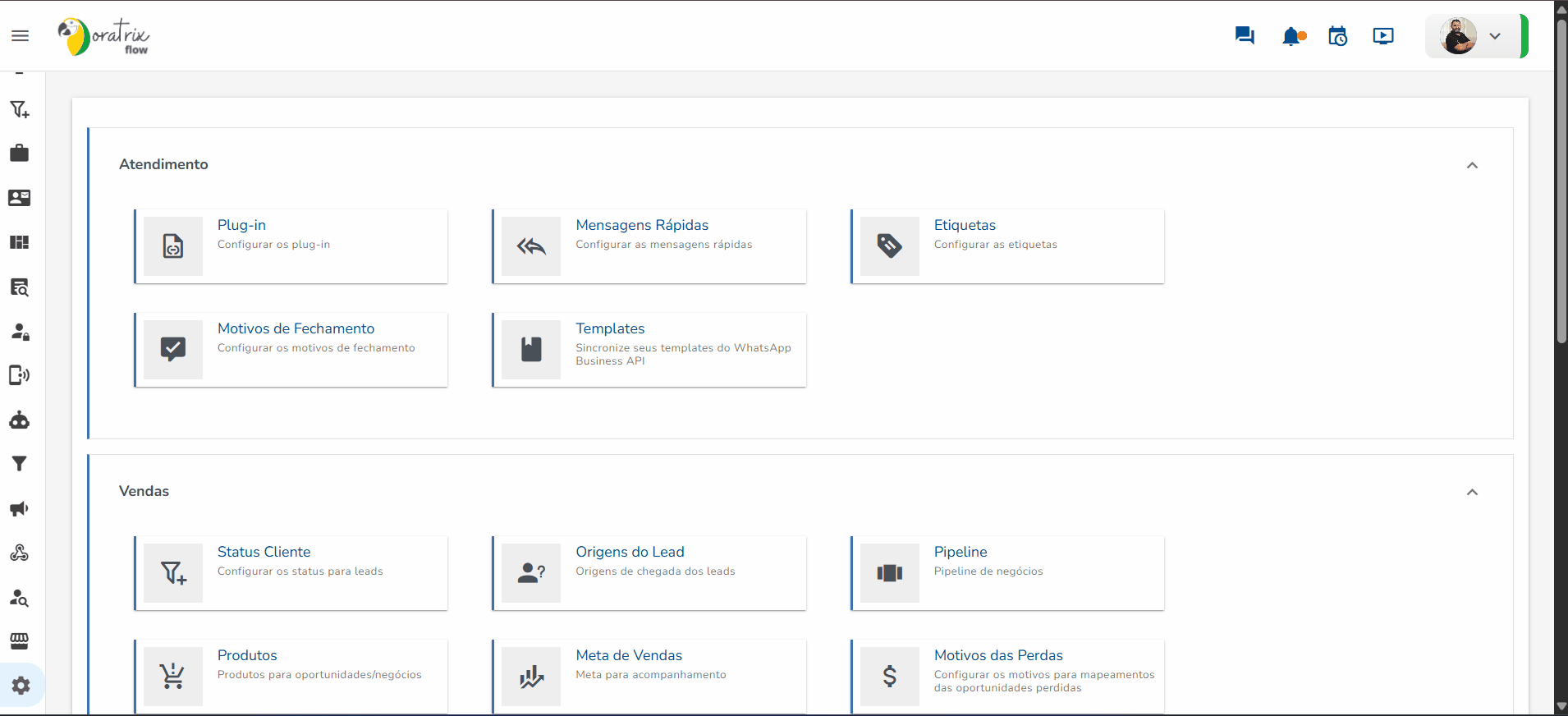 Menu - Config - Feriados 1